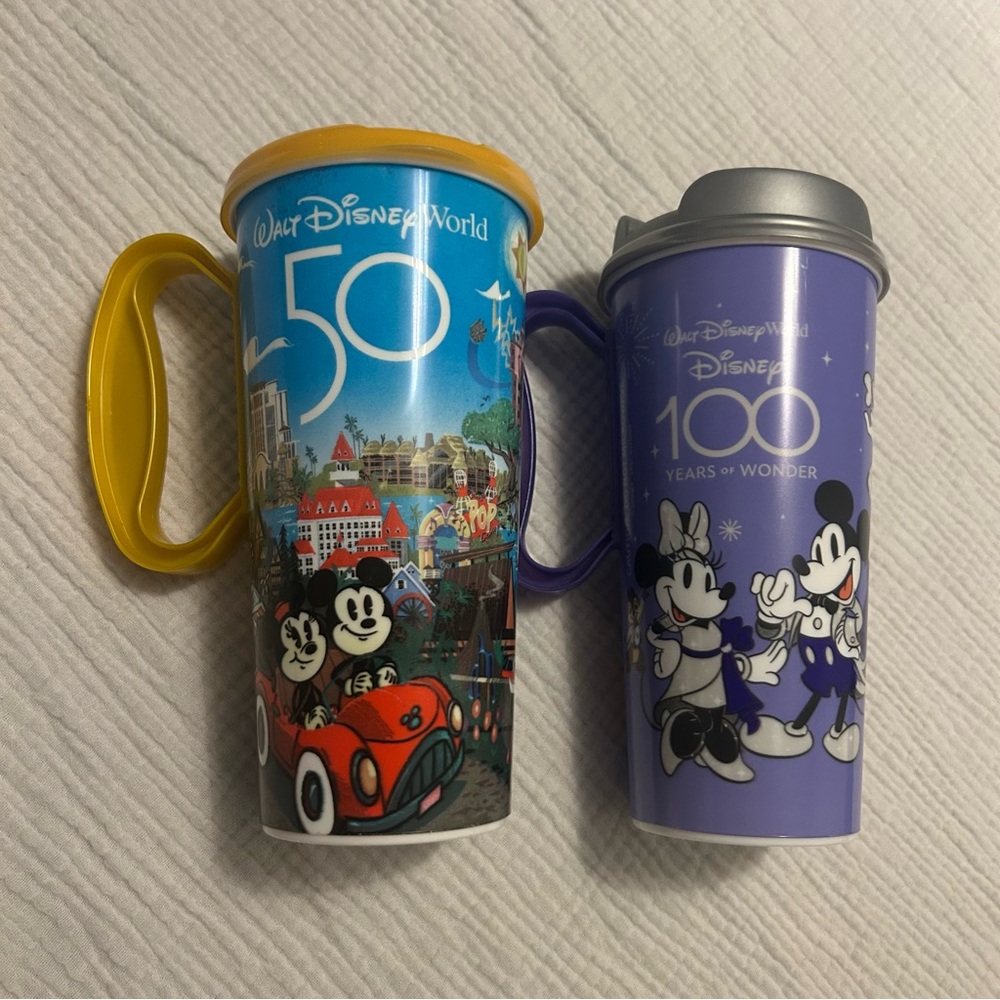 Walt Disney World 50 & 100 Anniversary Resort Mugs